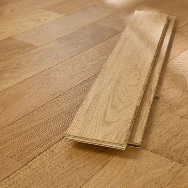 Abbey Sawtry Engineered Wood Flooring 14mm x 125mm Oak Brushed Matt Lacquer