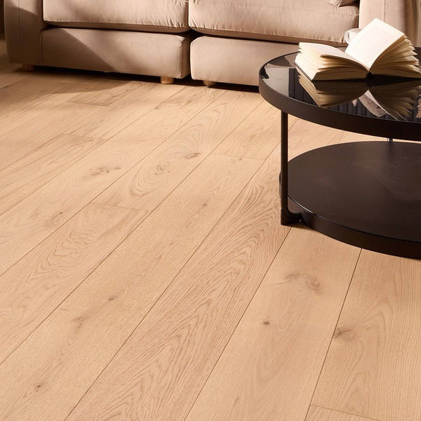 Abbey Mepkin Engineered Wood Flooring 14mm x 190mm Linen Oak Brushed Matt Lacquer
