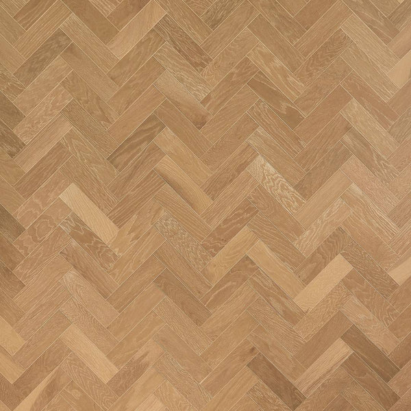 Herringbone Parquet Engineered Wood Flooring 10mm Smoked White Oak Brushed Matt Lacquer