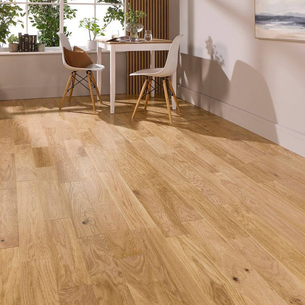 Manor Althorpe 18mm x 125mm Natural Lacquer Engineered Oak Flooring