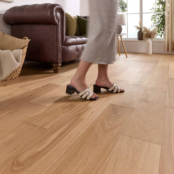Abbey Audley Engineered Wood Flooring Oak 14mm x 165mm Brushed Oiled