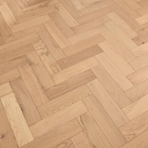Herringbone Parquet Engineered Wood Flooring 12mm Essence Oak Matt Lacquer