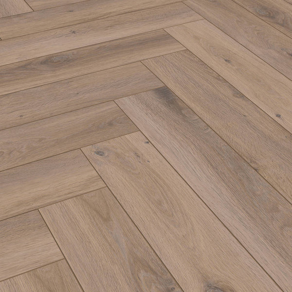 Prestige Herringbone Laminate Flooring Ambient Oak 8mm 3766