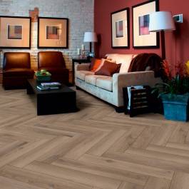 Prestige Herringbone Laminate Flooring Ambient Oak 8mm 3766