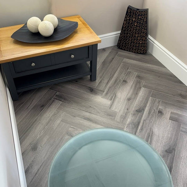 Embrace Herringbone Laminate Flooring Century Oak 12mm