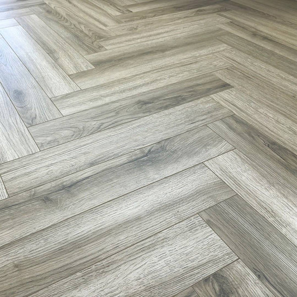 Embrace Herringbone Limed Oak 12mm Laminate