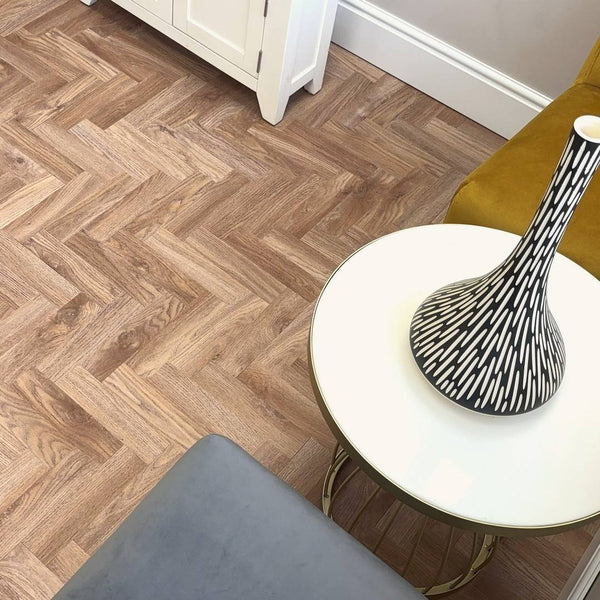 Chic Parquet Mini LVT Flooring Dry Back Sierra Oak 346
