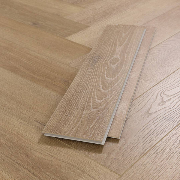 Aqua Plank Columbian Oak Herringbone Click Vinyl