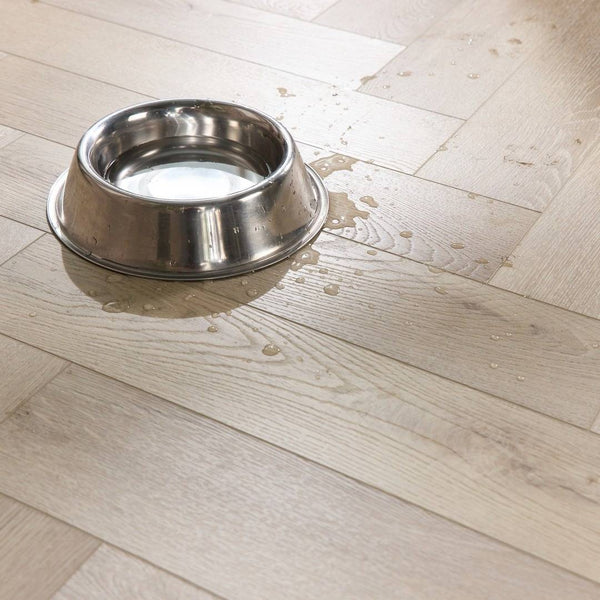 Aqua Plank Shingle Oak Herringbone Click Vinyl Flooring