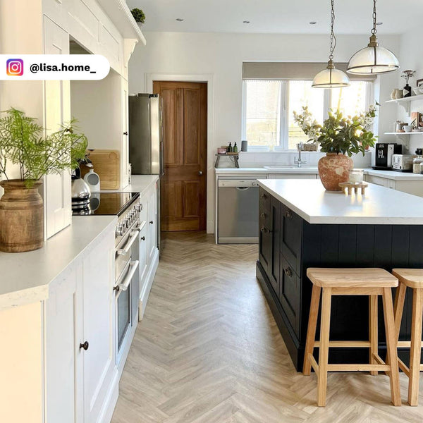 Ultrafelt Vinyl Flooring Natural Oak Parquet
