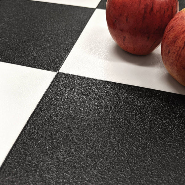 Ecostep Vinyl Flooring Black White 019D