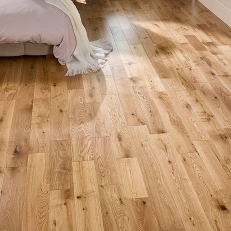 Hinton 18mm x 120mm Solid Wood Flooring Natural Matt Lacquer
