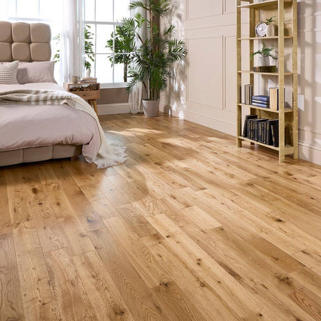 Hinton 18mm x 120mm Solid Wood Flooring Natural Matt Lacquer