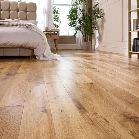 Hinton 18mm x 120mm Solid Wood Flooring Natural Matt Lacquer