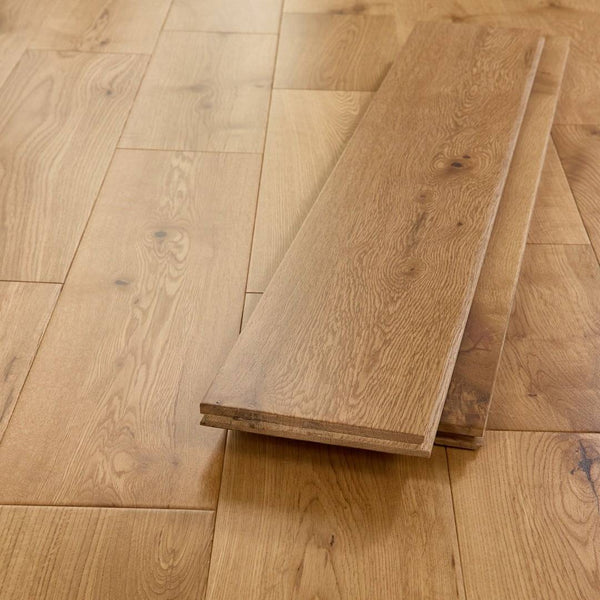 Newminster 18mm Solid Wood Flooring 150mm Natural Oak Matt Lacquer