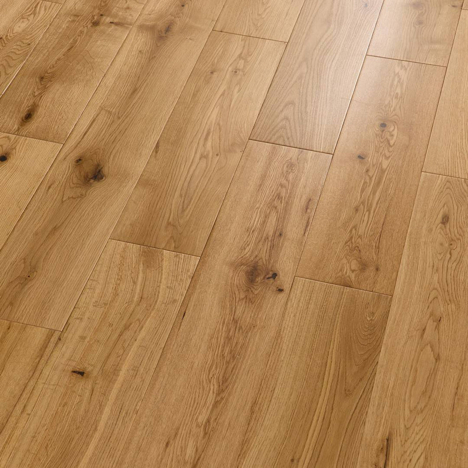 Newminster 18mm Solid Wood Flooring 150mm Natural Oak Matt Lacquer