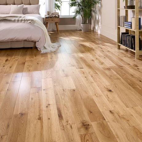 Hawthorn 18mm x 125mm Solid Wood Flooring Natural Matt Lacquer