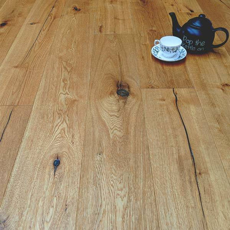 Loire Engineered Wood Flooring 15mm x 190mm Natural Distressed Heavy Brushed