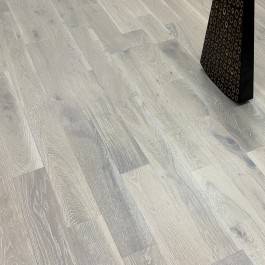 Abbey Claro Engineered Wood Flooring White Wash Oak 10mm x 125mm Brushed Matt Lacquer
