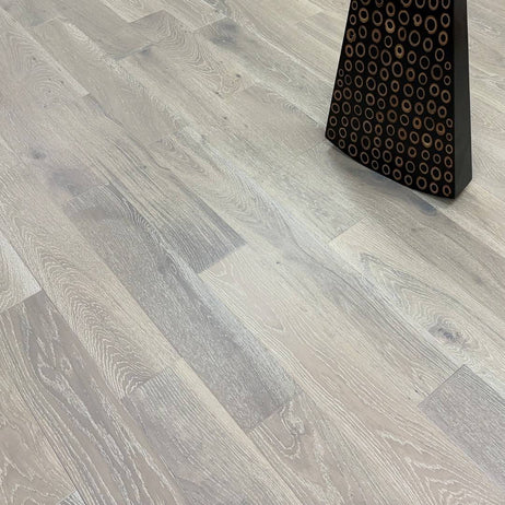 Abbey Claro Engineered Wood Flooring White Wash Oak 10mm x 125mm Brushed Matt Lacquer