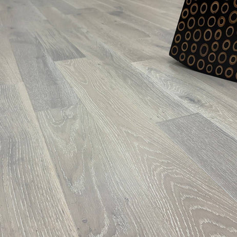 Abbey Claro Engineered Wood Flooring White Wash Oak 10mm x 125mm Brushed Matt Lacquer