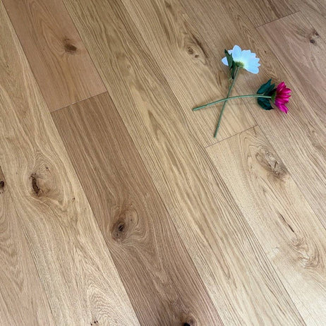 Manor Wenlock Engineered Wood Flooring 18mm x 180mm Natural Oak Brushed Uv Oiled