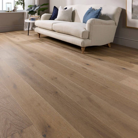 Abbey Logum Engineered Wood Flooring 14mm x 190mm Smoke Grey Brushed Uv Oiled