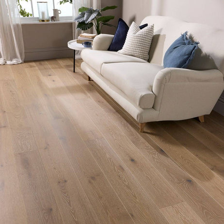 Abbey Logum Engineered Wood Flooring 14mm x 190mm Smoke Grey Brushed Uv Oiled