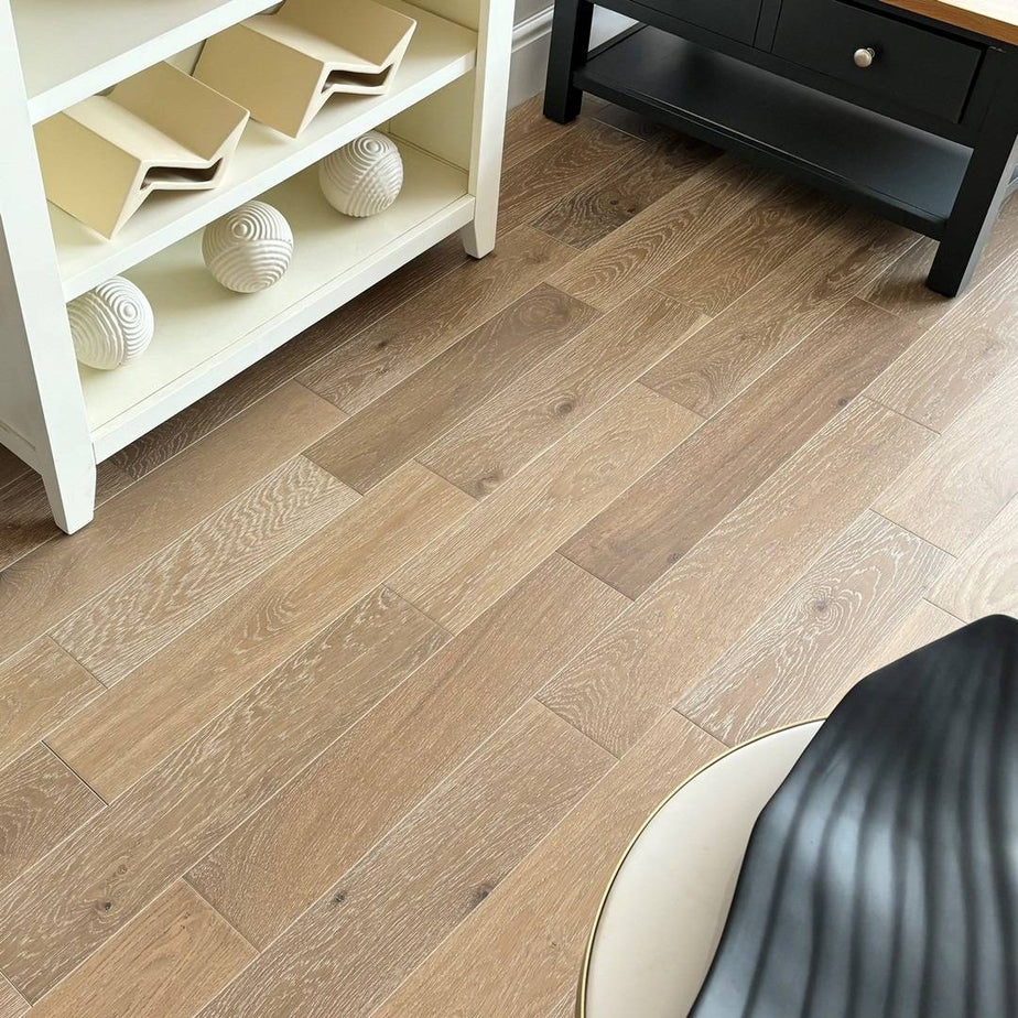 Abbey Nolet Engineered Wood Flooring 14mm x 125mm Smoke White Oak Brushed Matt Lacquer