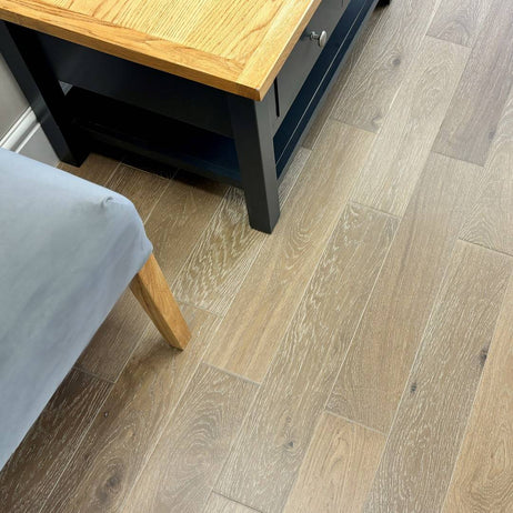 Abbey Nolet Engineered Wood Flooring 14mm x 125mm Smoke White Oak Brushed Matt Lacquer