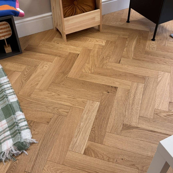 Herringbone Parquet 18mm Classic Oak Brushed Oiled Engineered