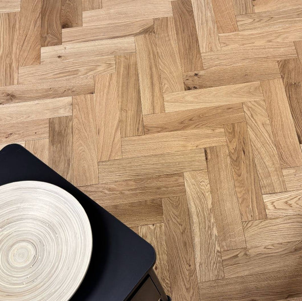 Herringbone Parquet 18mm Classic Oak Brushed Oiled Engineered
