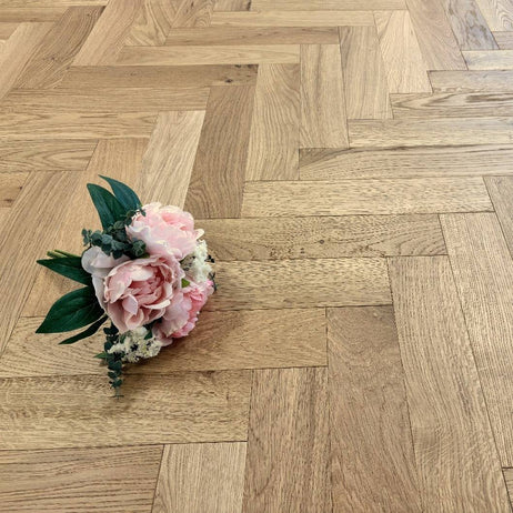 Herringbone Parquet 18mm Classic Oak Brushed Oiled Engineered