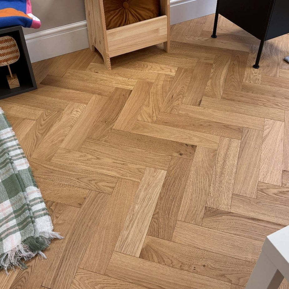 Herringbone Parquet 18mm Classic Oak Brushed Oiled Engineered