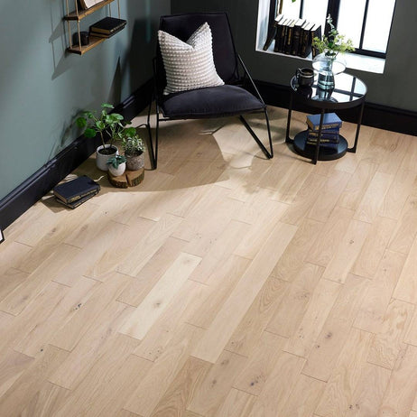 Manor Bramell Engineered Wood Flooring 18mm x 125mm Nude Brushed Matt Lacquer