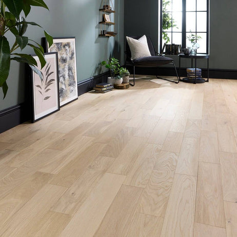 Manor Bramell Engineered Wood Flooring 18mm x 125mm Nude Brushed Matt Lacquer