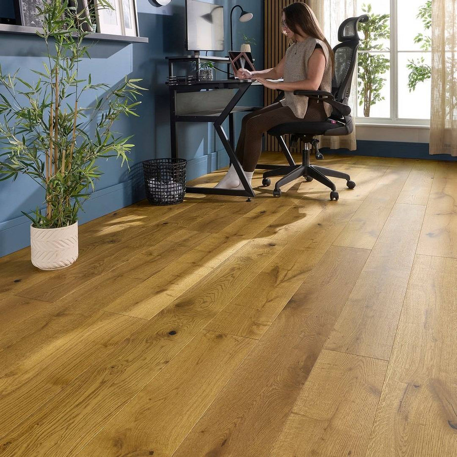 Manor Corsham Engineered Wood Flooring 18mm x 190mm Golden Brushed Oiled