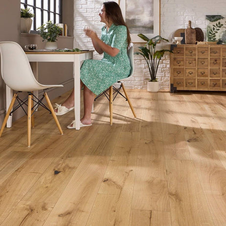 Manor Elton Engineered Wood Flooring 18mm x 190mm Natural Oak Brushed Oiled