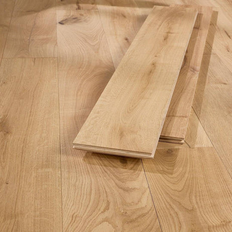 Manor Elton Engineered Wood Flooring 18mm x 190mm Natural Oak Brushed Oiled