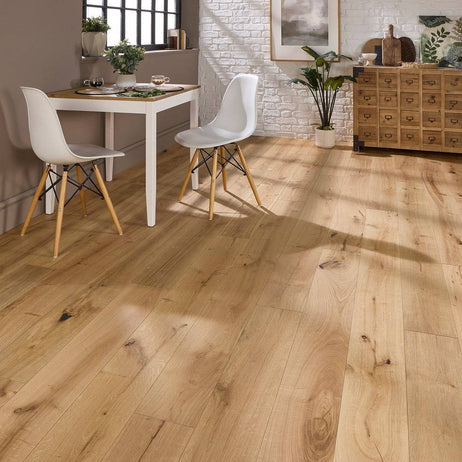 Manor Elton Engineered Wood Flooring 18mm x 190mm Natural Oak Brushed Oiled