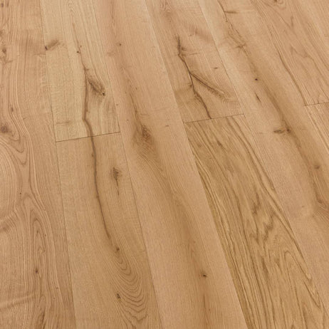 Manor Gunby Engineered Wood Flooring 18mm x 190mm Natural Oak Brushed Matt Lacquered