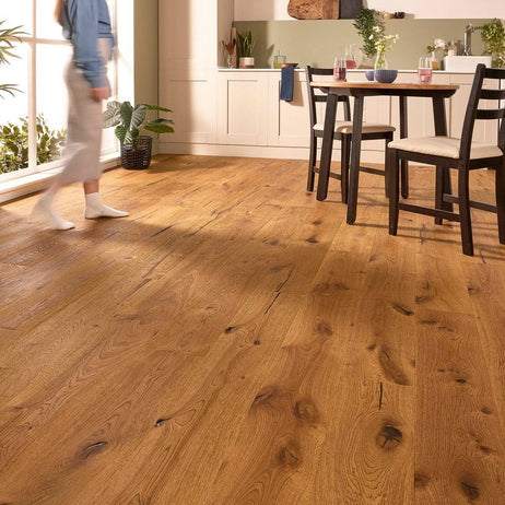 Loire Rich Oak Distressed Wax Oil 15mm Engineered