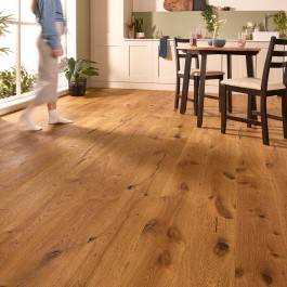 Loire Rich Oak Distressed Wax Oil 15mm Engineered