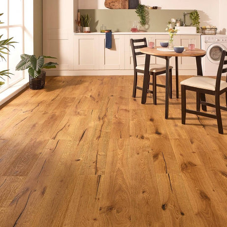 Loire Rich Oak Distressed Wax Oil 15mm Engineered