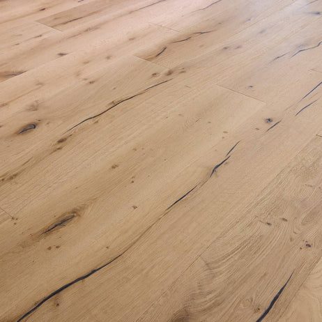 Loire Engineered Wood Flooring 15mm x 190mm Clear Oak Distressed Wax Oil