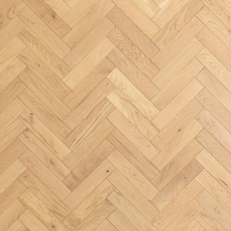 Herringbone Parquet Engineered Wood Flooring 18mm Nude Brushed Matt Lacquered