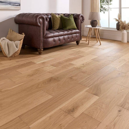 Abbey Audley Engineered Wood Flooring Oak 14mm x 165mm Brushed Oiled