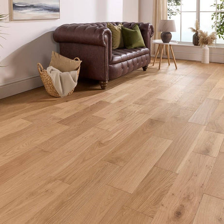 Abbey Audley Engineered Wood Flooring Oak 14mm x 165mm Brushed Oiled