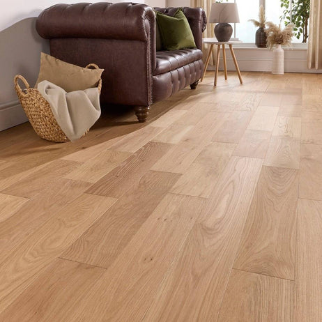 Abbey Audley Engineered Wood Flooring Oak 14mm x 165mm Brushed Oiled