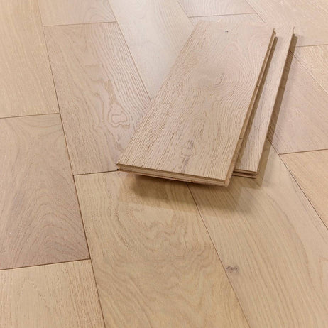 Abbey Danson Nude Oak 14mm x 165mm Brushed Matt Lacquered Engineered Wood Flooring